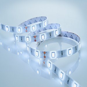 Светодиодная лента 5050 30 шт/м, 7.2Вт, 12В, IP44, белая