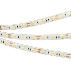 Светодиодная лента RTW 2-5000SE 12V Warm 2x (5060, 300 LED, LUX) (arlight, 14.4 Вт/м, IP65)