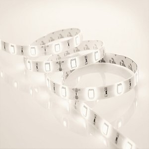 Светодиодная лента 5050 30 шт/м, 7.2Вт, 12В, IP44, белая теплая