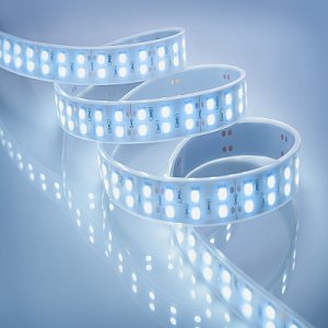 Светодиодная лента 5050 120 шт/м, 28.8Вт, 24В, IP65, белая