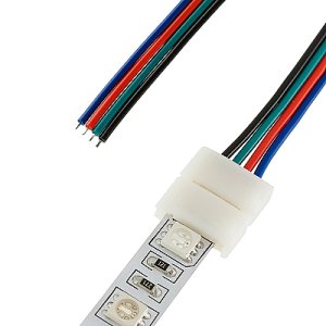 RGB коннектор с проводом для led ленты 5050 шириной 10мм IP20