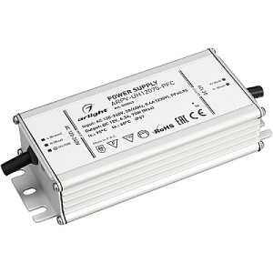 Блок питания ARPV-UH12075-PFC (12V, 6.3A, 75W) (Arlight, IP67 Металл, 7 лет)