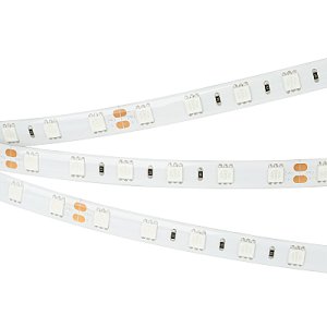 Светодиодная лента RTW 2-5000SE 24V Green 2x (5060, 300 LED, LUX) (Arlight, 14.4 Вт/м, IP65)