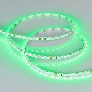 Светодиодная лента RT-A120-5mm 24V Green (9.6 W/m, IP20, 2835, 5m) (Arlight, узкая)