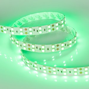 Светодиодная лента RT 2-5000 24V Green 2x2 (5060, 600 LED, LUX) (Arlight, 28.8 Вт/м, IP20)