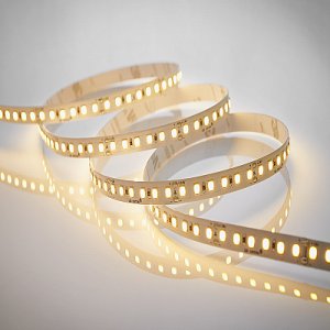 Светодиодная лента 2835 144 шт/м, 12Вт, 24В, IP20, белая теплая