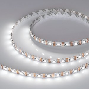 Светодиодная лента SPI-B60-10mm 12V White6000-PX1-RAM (9.3 W/m, IP20, 5060, 5m) (Arlight, бегущий огонь)