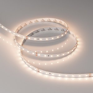 Светодиодная лента RT-A80-8mm 24V Warm3500 (6 W/m, IP20, 2835, 5m) (Arlight, Открытый)