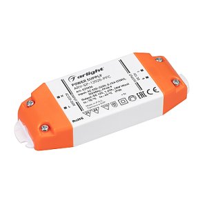 Блок питания ARV-SP-12020-PFC (12V, 1.67A, 20W) (Arlight, IP20 Пластик, 5 лет)