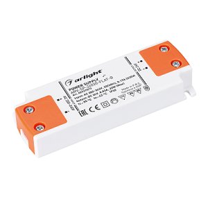 Блок питания ARV-SP-24020-FLAT-B (24V, 0.83A, 20W) (Arlight, IP20 Пластик, 5 лет)