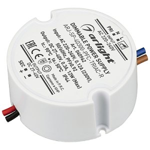 Блок питания ARJ-SP-40300-PFC-TRIAC-R (12W, 27-40V, 300mA) (Arlight, IP44 Пластик, 5 лет)
