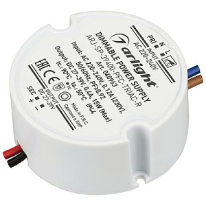 Блок питания ARJ-SP-39400-PFC-TRIAC-R (15W, 27-39V, 400mA) (Arlight, IP44 Пластик, 5 лет)