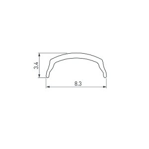 Экран ARH-BENT-W11-2000 Frost (Arlight, Пластик)