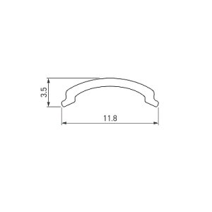 Экран ARH-KANT-H10-2000 Round Opal (Arlight, Пластик)