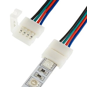 RGB коннектор с проводом для ленты 5050 шириной 10мм IP20